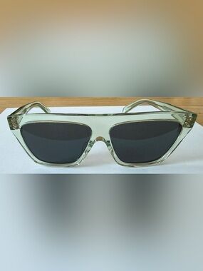 Celine Paris TF81122782 Green Rectangular Sunglasses w/ Original Box & Case